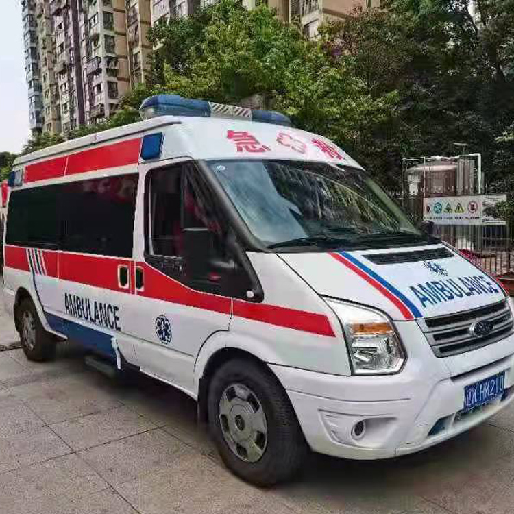 大埔长途救护车护送病人返乡